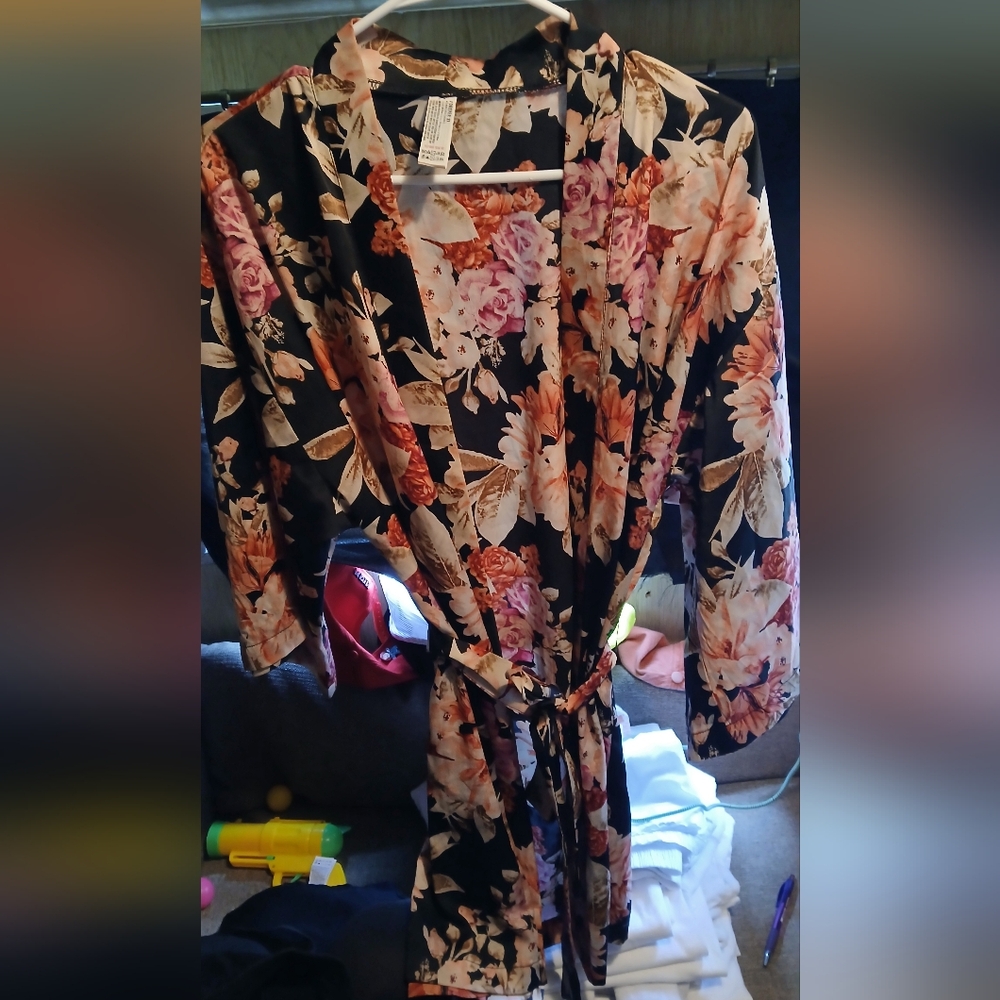 Woman's silk robe